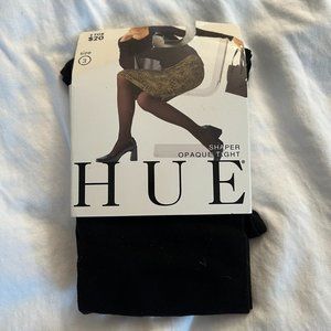 NWT HUE Shaper Opaque Tights Black, Plus Size 3